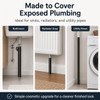 6 Pack Black Pipe Sleeve for to Cover Exposed Plumbing,15mm
