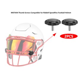 MOTAIN Thumb Screws Compatible for Riddell SpeedFlex Football Helmet,2 Pack Visor Clips Thumb Screws Fits Kids/Youth/Adult Helmet