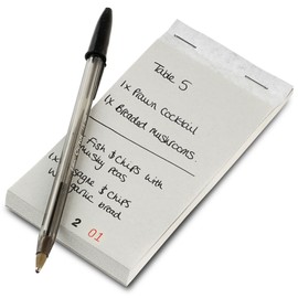 Restaurant Order Pad with Duplicate Sheet - Set of 10 - Restaurant Ordering Pads