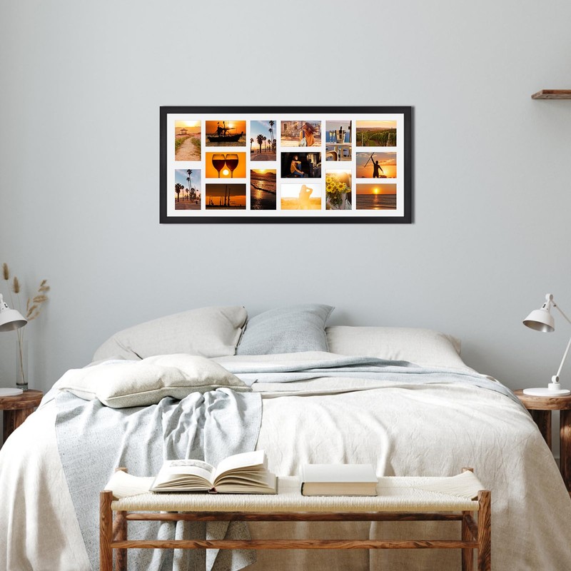 MEBRUDY 4x6 Collage Picture Frames with 15 Openings, 2 Pack