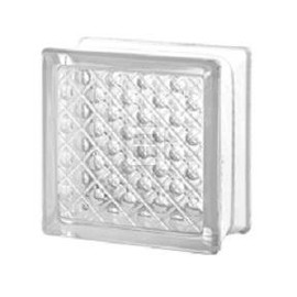 Quality Glass Block 6x6x3 Diamond Glass Block
