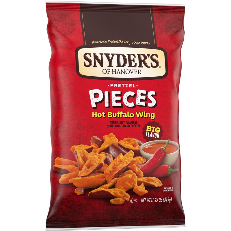 Snyder's of Hanover Hot Buffalo Wing Flavored Pretzel Pieces, 11.25