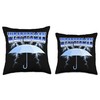 Weatherman Meteorology Meteorologist Umbrella Bootleg Style Throw Pillow