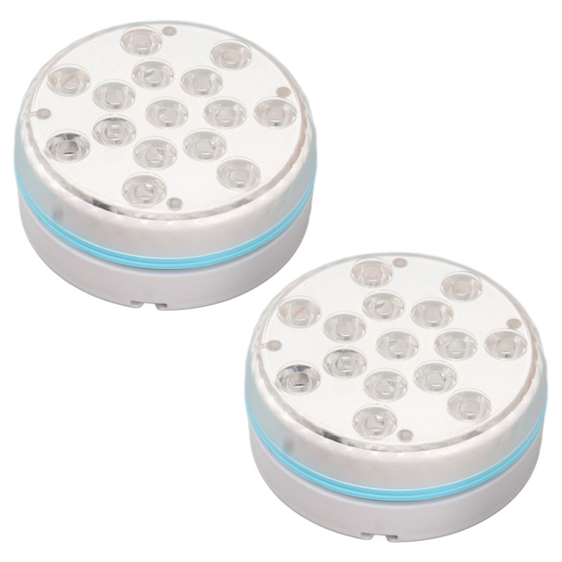 2PCS Submersible Pool Light with Remote Control Magnetic Suction Cup
