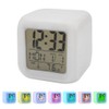 BUBUCAM Digital LED Color Change Alarm Clock, Multi-Functional Calendar Temperature