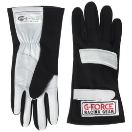 G-Force 4101XLGBK G5 Black X-Large Junior Racing Gloves