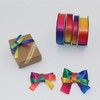 Aertai Single Face Shiny Rainbow Satin Ribbon Roll, 5/8 inch