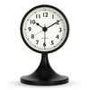 Lafocuse Metal Alarm Clock Black Classic Alarm Clock Silent No