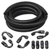 VehiMata 4AN Fuel Line Hose Fitting Kit Braided Nylon CPE