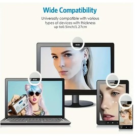LITTLE CLASSIC LED Selfie Ring Light- Includes Low, Meduim and High White Light, Portable And Light