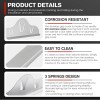 2 Pack Stove Gap Covers, 316 Stainless Steel, Length 25.5"-51"