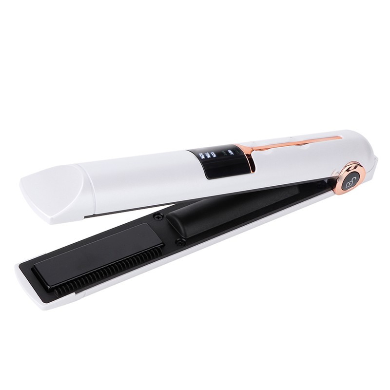 Professional USB Charging Mini Electric Hair Straightener Curler Cordless Hair