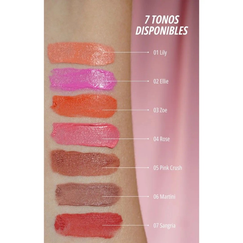 Blush Líquido Bonita Ani-k Maquillaje Rubor Rostro Labios