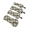 4Pcs Golf Club Head Cover PU Thick Plush Wear Resistant
