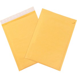 Aviditi Kraft Bubble Mailers #6, 12 1/2" x 19", Self-Seal with Tear Strip Opening, Padded Envelopes for Packing, Mailing and Shipping, Case of 25