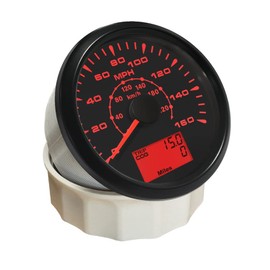 ELING Universal GPS Speedometer Gauge 160MPH 220KM/H Trip Counter Odometer for Car Racing Motorcycle 85mm 12V 24V