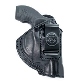 Maxx Carry IWB Leather Revolver Holster for Ruger LCR, LCRx, SP101 | S&W Bodyguard 38 Special, M&P 340 | Taurus 85, 605, 856 and Other Snub Nose Revolvers