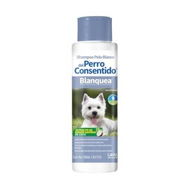 Shampoo Pelo Blanco del Perro Consentido| Ayuda a Mantener el Tono Blanco Natural del Pelaje de tu Perro | 500 ml