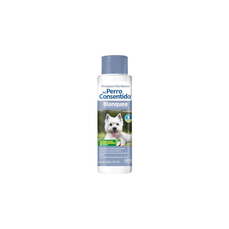 Shampoo Pelo Blanco del Perro Consentido| Ayuda a Mantener el