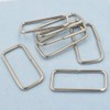 BuxiuGK Pack of 40 Metal Square Rings Rectangle Metal Ring