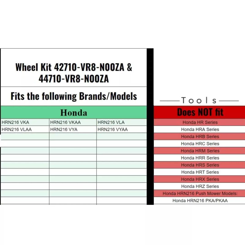For Honda HONDA OEM HRN216 REAR WHEELS WITH GEARS 42710-VR8-N00Z