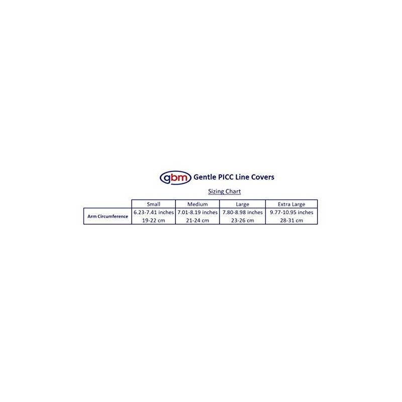 GBM Gentle PICC Line Covers (Blue, Medium)