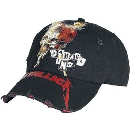 Metallica Distressed Unisex Cap Black Band Merch, Bands, black