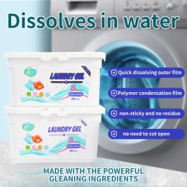 5-in-1 Laundry Pods, 50 Count – High Efficiency Heavy Duty Detergent Pacs, Free & Clear of Dyes and Perfumes, Hygienic Clean for Visible & Invisible Dirt