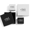 caï Men's Creole Earrings 925 Sterling Silver Vintage Oxidised Approx.