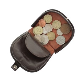 Mala Leather Odyssey Collection Leather Tray Coin Purse 4114_14m Brown