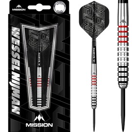 Mission Darts Wessel Nijman Darts | Steel Tip | Natural, 95% Tungsten, 23g (D1659)