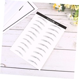 FOMIYES 2 Sheets Artificial Eyebrow Patch Simulation Waterproof Eyebrows for Women Easy to Apply