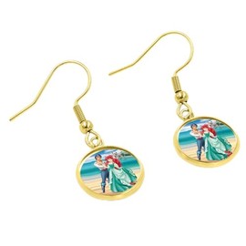 Mermaid Princess Drop Dangle Earring, Gold