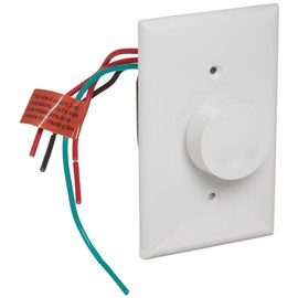 Morris Products 82716 Rotary Dimmer, White, 3-Way, Push to Switch