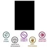 DARENYI 5pcs Black Acrylic Sheet 1.7mm Thick Plastic Sheets Boards