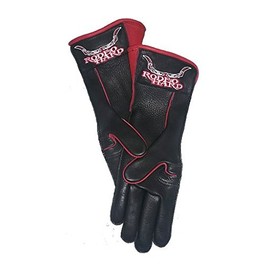 Rodeo Hard Deerskin Leather Bull Riding Gloves Long Cuff Outseam (9.5, Right)