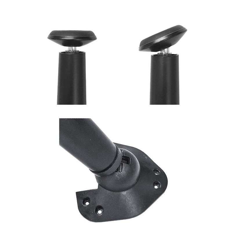 1x 710mm Chrome Angle Folding Table Leg Breakfast Bar Support