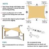 Shade&Beyond Shade&Beyond 8'x10' Sun Shade Sails Canopy Rectangle Sand 185GSM