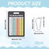 PLIGREAT 15 Pcs Golf Club Range Chart Card, 5.5x8.6 cm