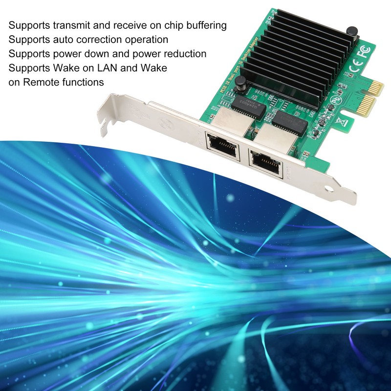 1000M Gigabit Ethernet Network Card Dual RJ45 Port 10/100/1000Mbps PCI