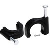 Mini Skater 10mm Diameter Circle Ethernet Nylon Wire Cable Clips
