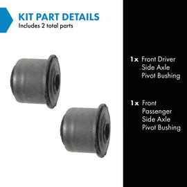 TRQ Front I-Beam Axle Pivot Bushing Left Right Pair