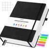 Graph Paper Notebook, 312 Numbered Pages Large A4 Hardcover Leather