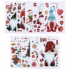 133 Pcs Christmas Gnome Large Sticker Christmas Gnomes Window Clings