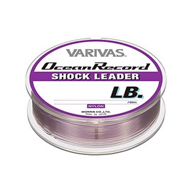 Varivas Ocean Record Shock Leader, Nylon, 164.0 ft (50 m), purple