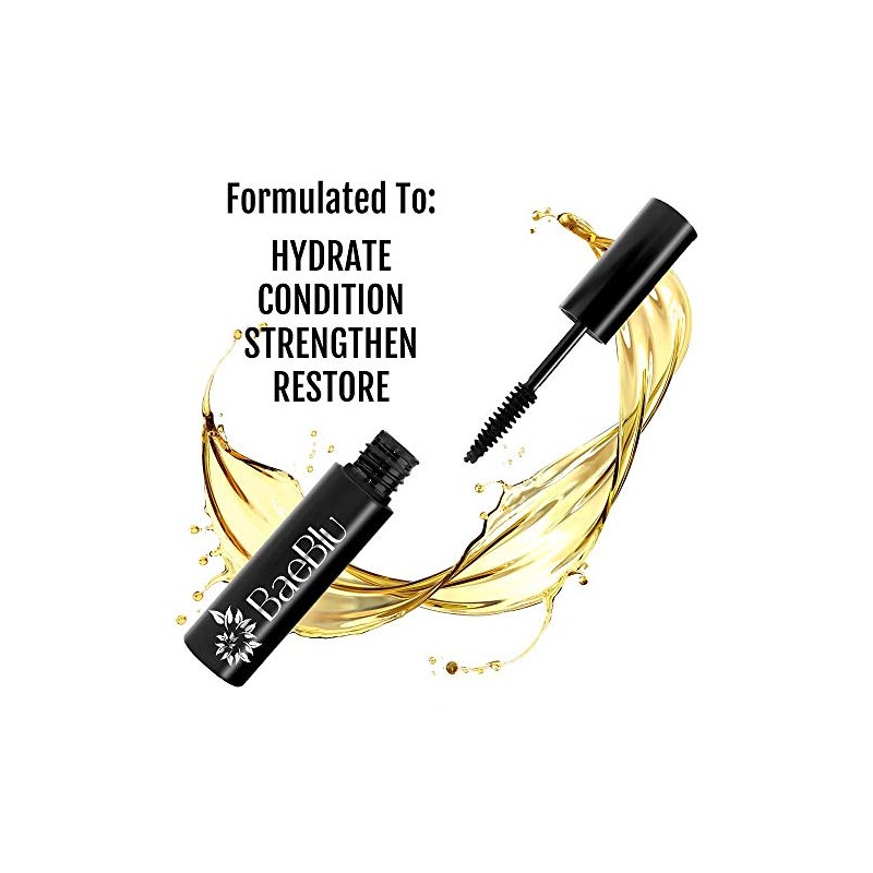 BaeBlu Best Organic 100 Natural Vegan Gluten-Free Mascara, Brown