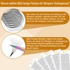 B&Q Eyelash Fans, 10D-C-0.07-11 Eyelash Extensions, Ready-to-Use Eyelashes, Fan, 0.07