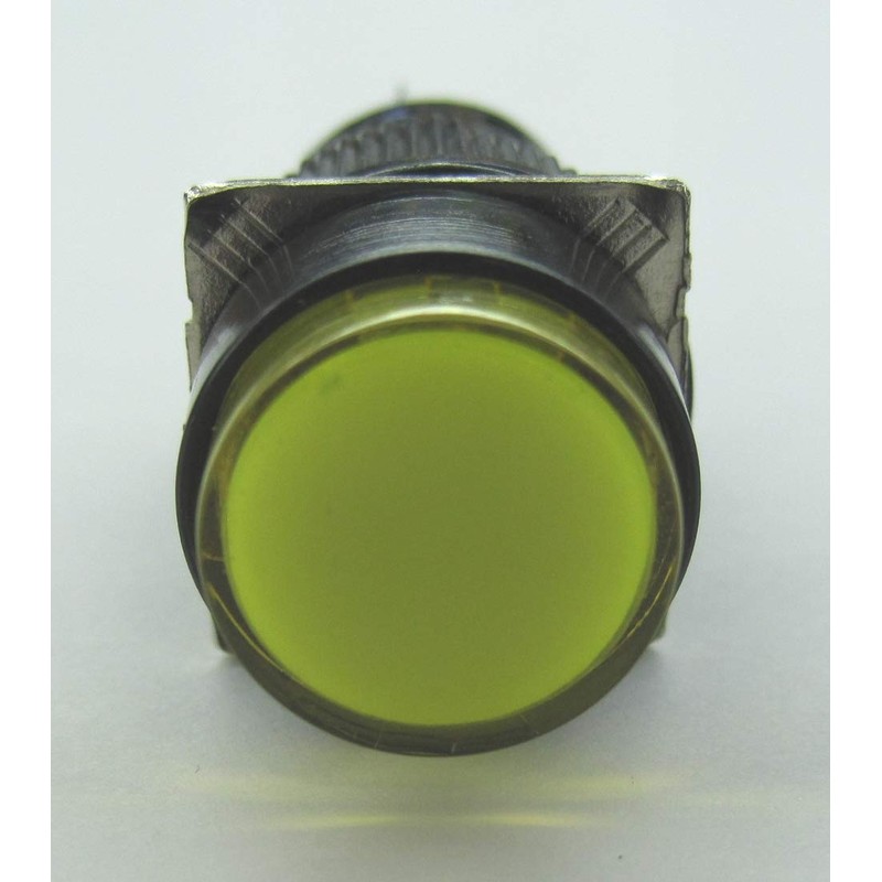 Arcade Switch [Φ16 Round Shape Yellow] Momentary Action LED Button