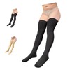 Ziperior Closed Toe Thigh High 15-20 mmHg Compression Wide Leg