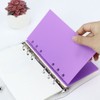 Ciieeo A6 Binder Dividers 6 Sheets Plastic Plastic Index Dividers